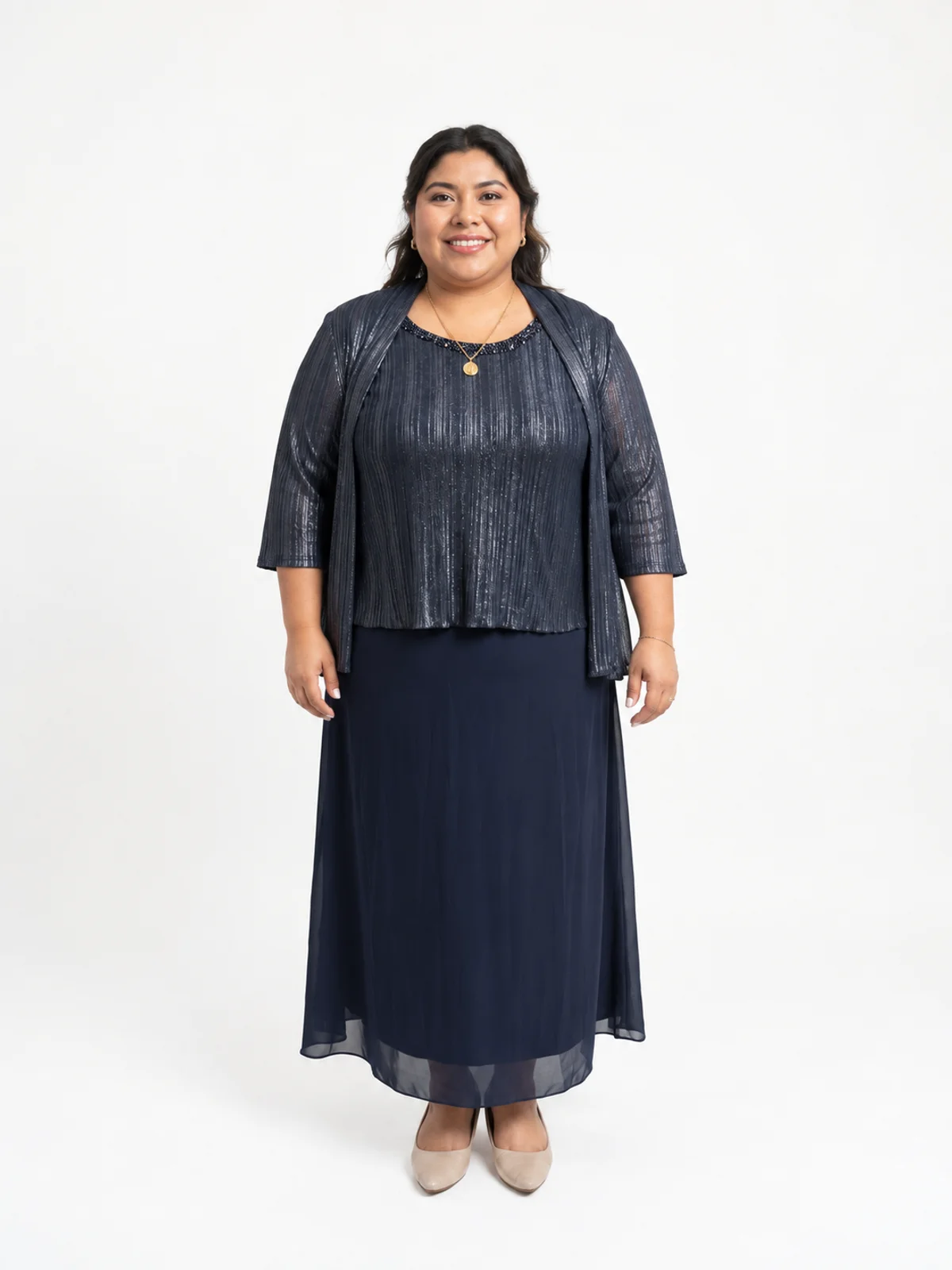 Vestido en renta: #224 Vestido sirena negro noche frente
