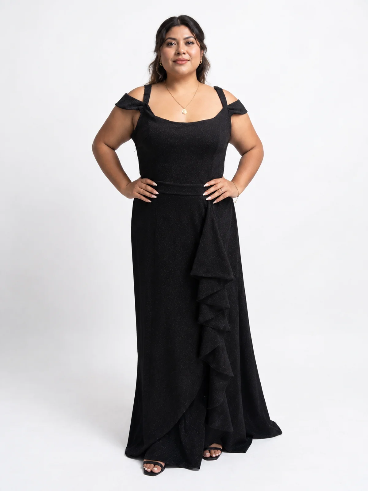 Vestido en renta: #235 Vestido drapeado de gala vino tinto profundo frente